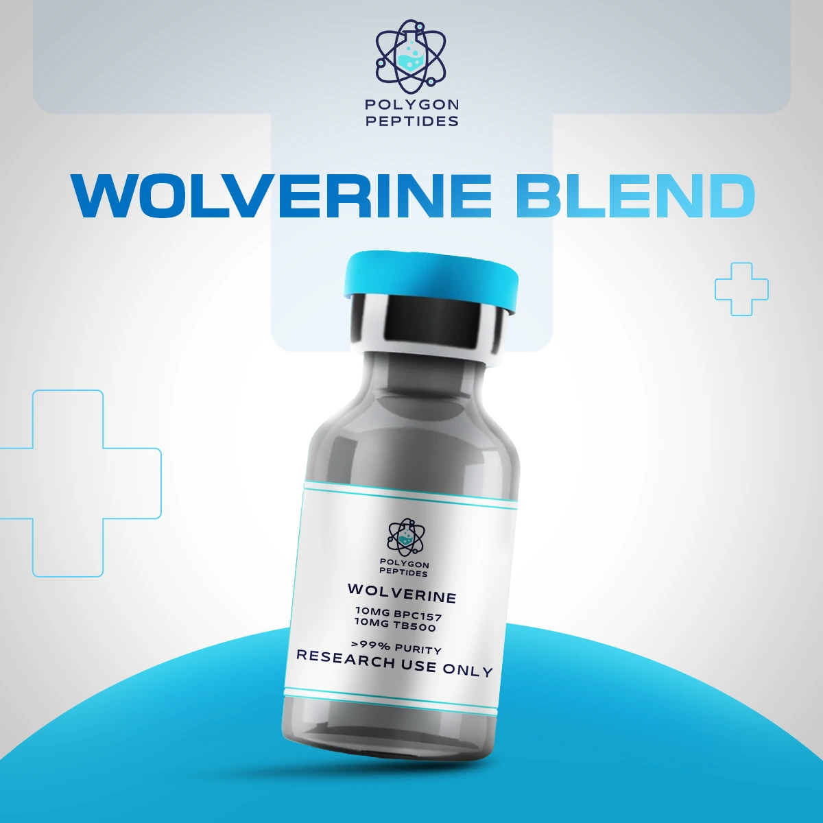 peptides for tendon healing bpc 157 tb 500 Wolverine Blend 20mg BACTERIOSTATIC WATER Rx only