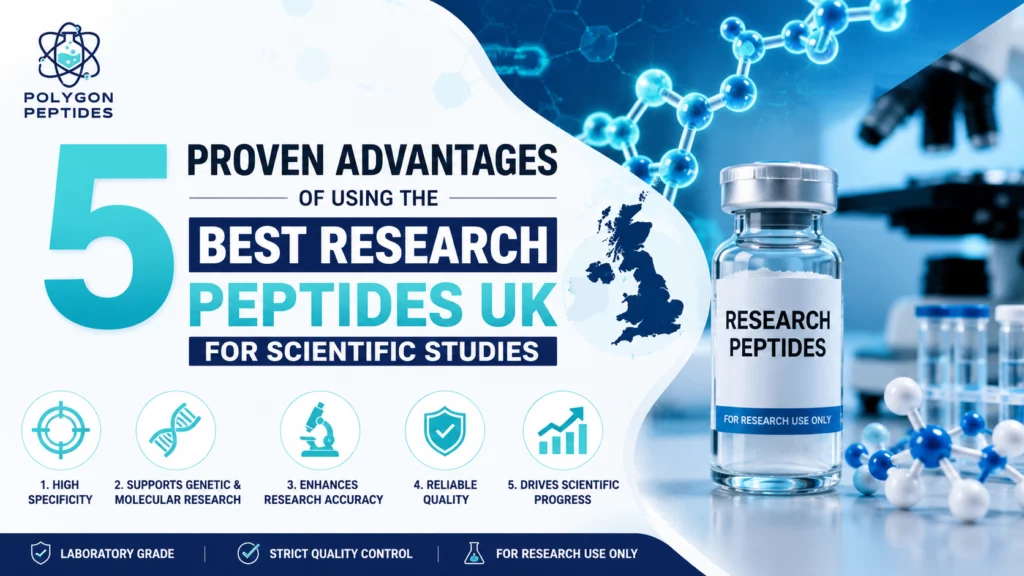 5 proven advantages of using the best research peptides uk for scientific studies.