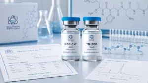 bpc 157 vs tb 500 research peptide comparison chart