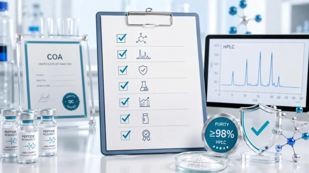 polygon peptides batch specific coa and purity testing for best research peptides uk