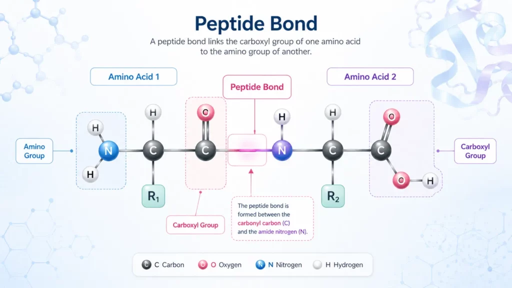 Best Research Peptides UK: How to Choose a Reliable Lab Supplier polygon peptides peptide bond structure amino acid chain research peptides uk