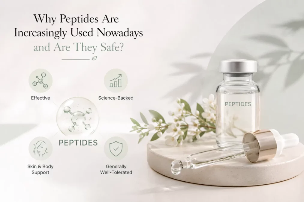 polygon peptides why peptides are increasingly used effective, science backed, skin and body support infographic
