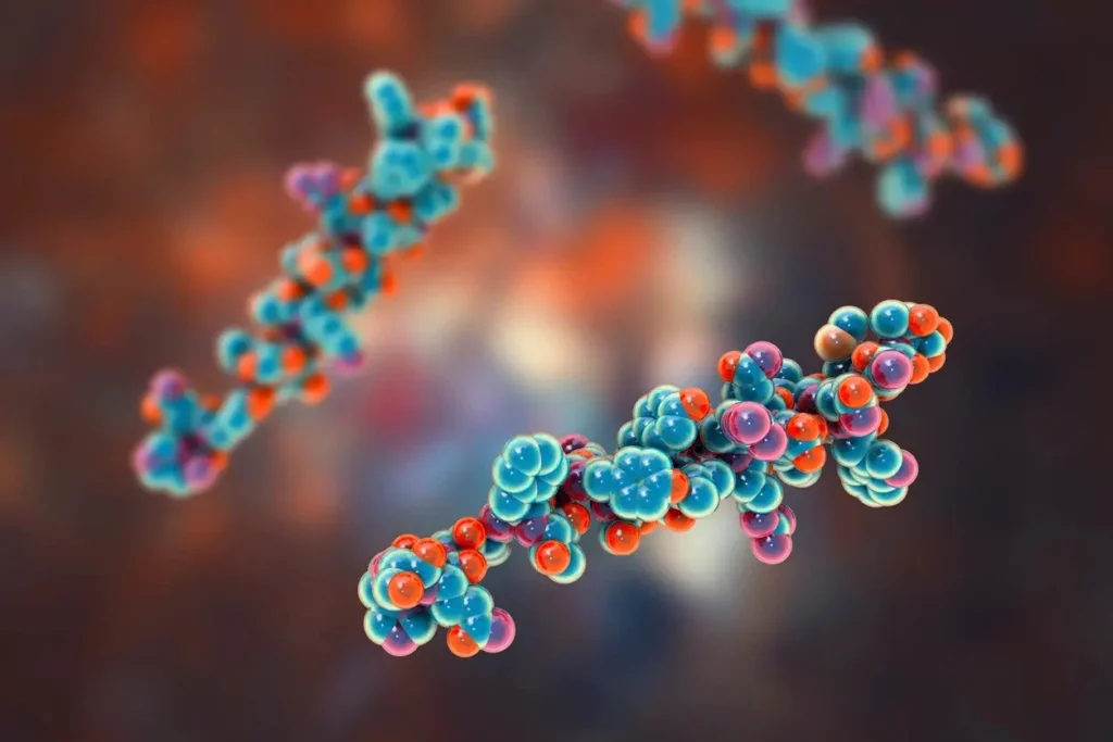 5 Proven Advantages of Using the Best Research Peptides UK for Scientific Studies peptide chain representation isolated on white