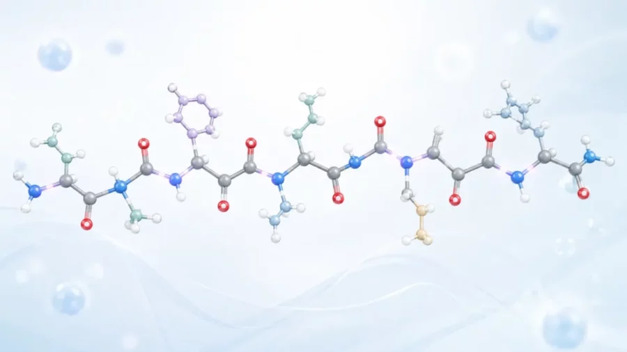 Best Research Peptides UK: The Key Elements in a Reliable Peptide Supplier. polygon peptides clear product identity peptide sequence molecular structure uk research