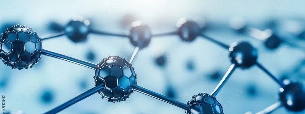 molecular structure close up research peptide bonds laboratory