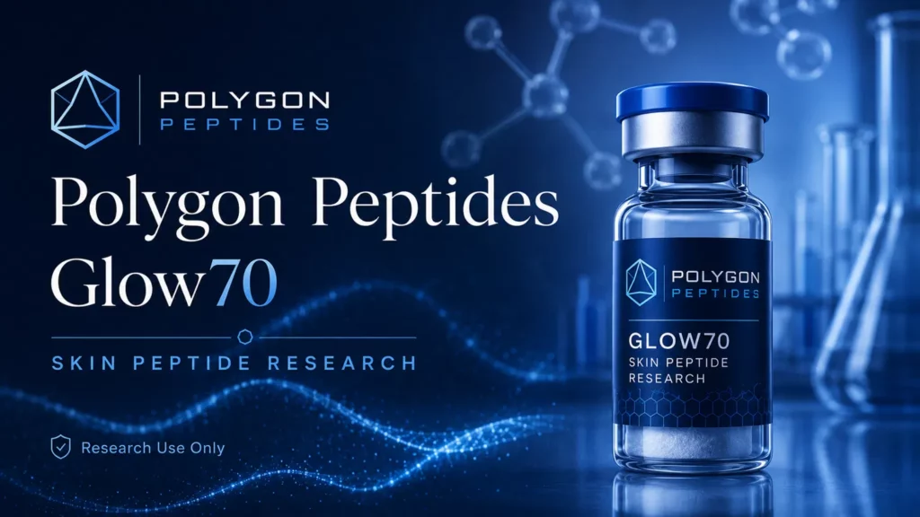 Best Research Peptides UK: What Reliable Suppliers Show Before Checkout polygon peptides glow70 skin peptide research vial label uk