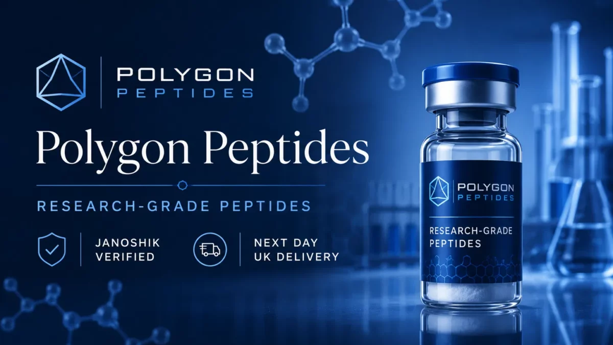 Best Research Peptides UK: What Reliable Suppliers Show Before Checkout polygon peptides research grade vial janoshik verified next day uk delivery