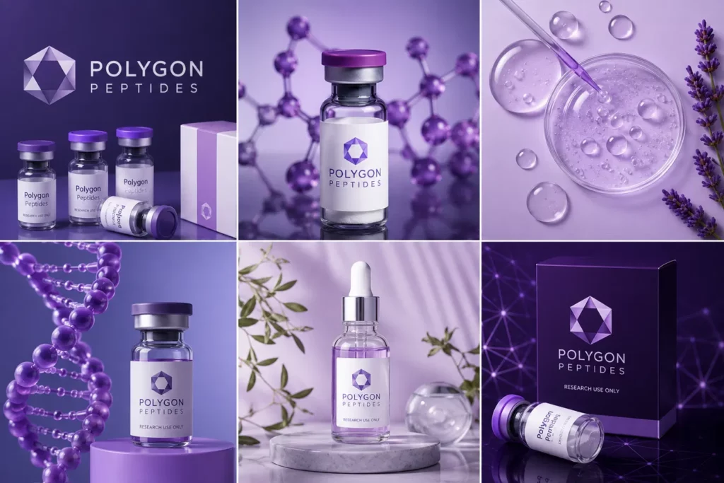 Best Research Peptides UK: What Reliable Suppliers Show Before Checkout polygon peptides uk research grade product range packaging