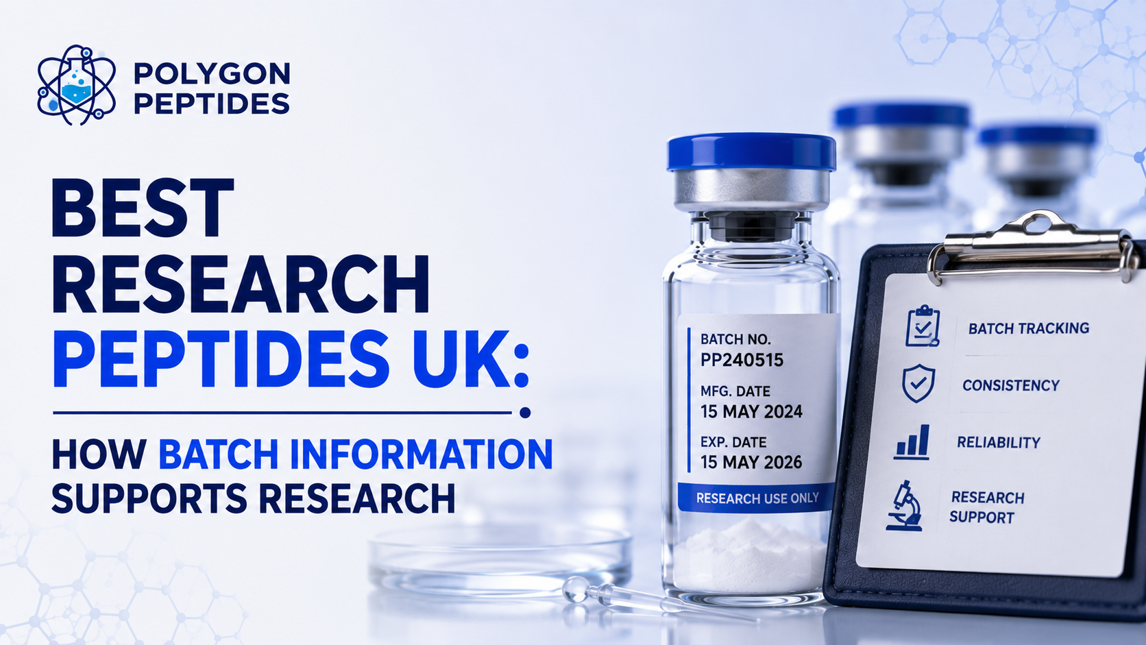 best research peptides uk how batch information supports research