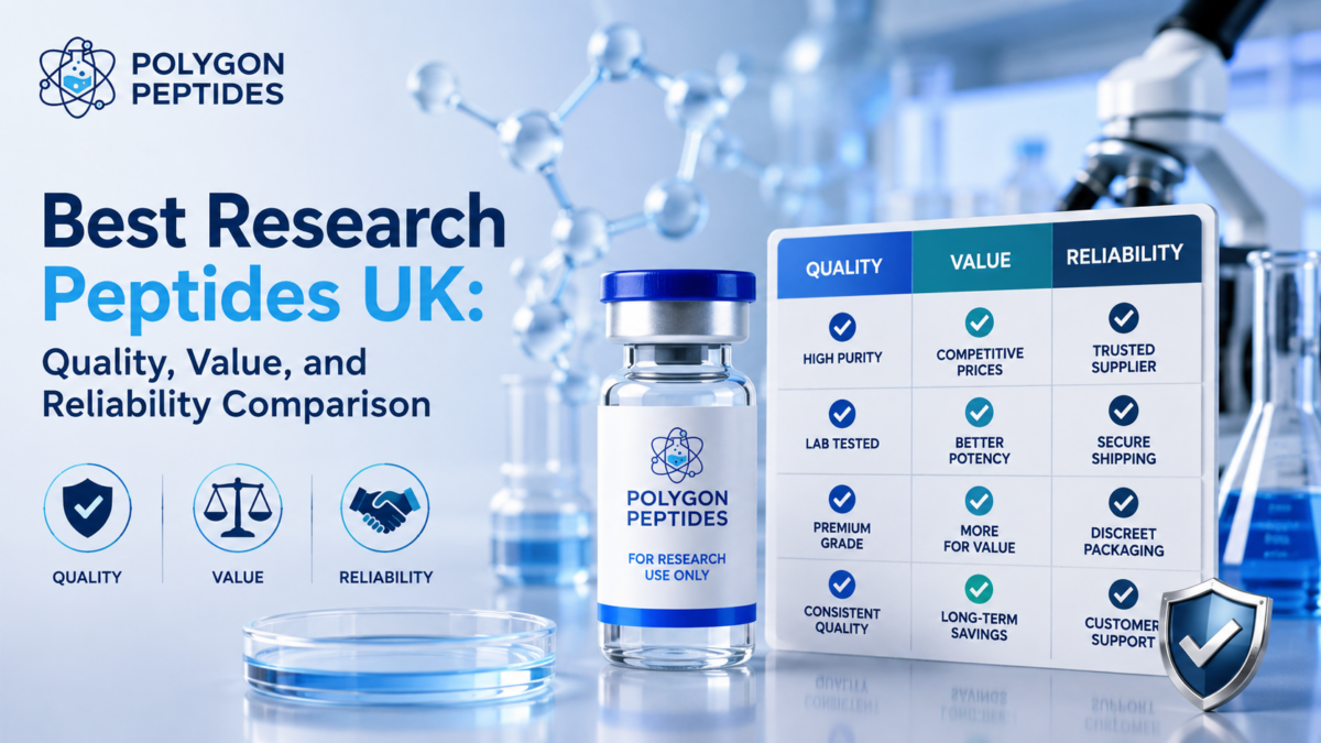 best research peptides uk quality, value, and reliability comparison