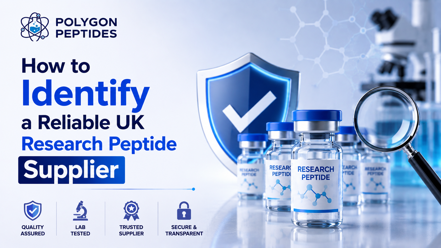 how to identify a reliable uk research peptide supplier