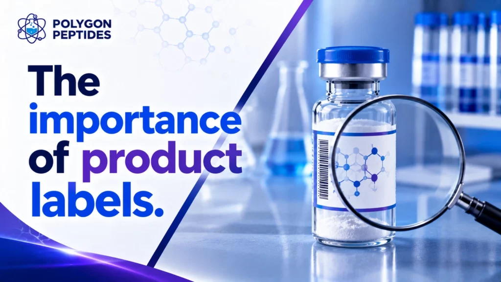 peptide vial labels uk
