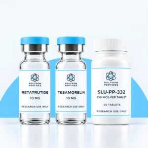 Retatrutide 10mg, Tesamorelin 10mg and SLU PP 332 250mc tablets